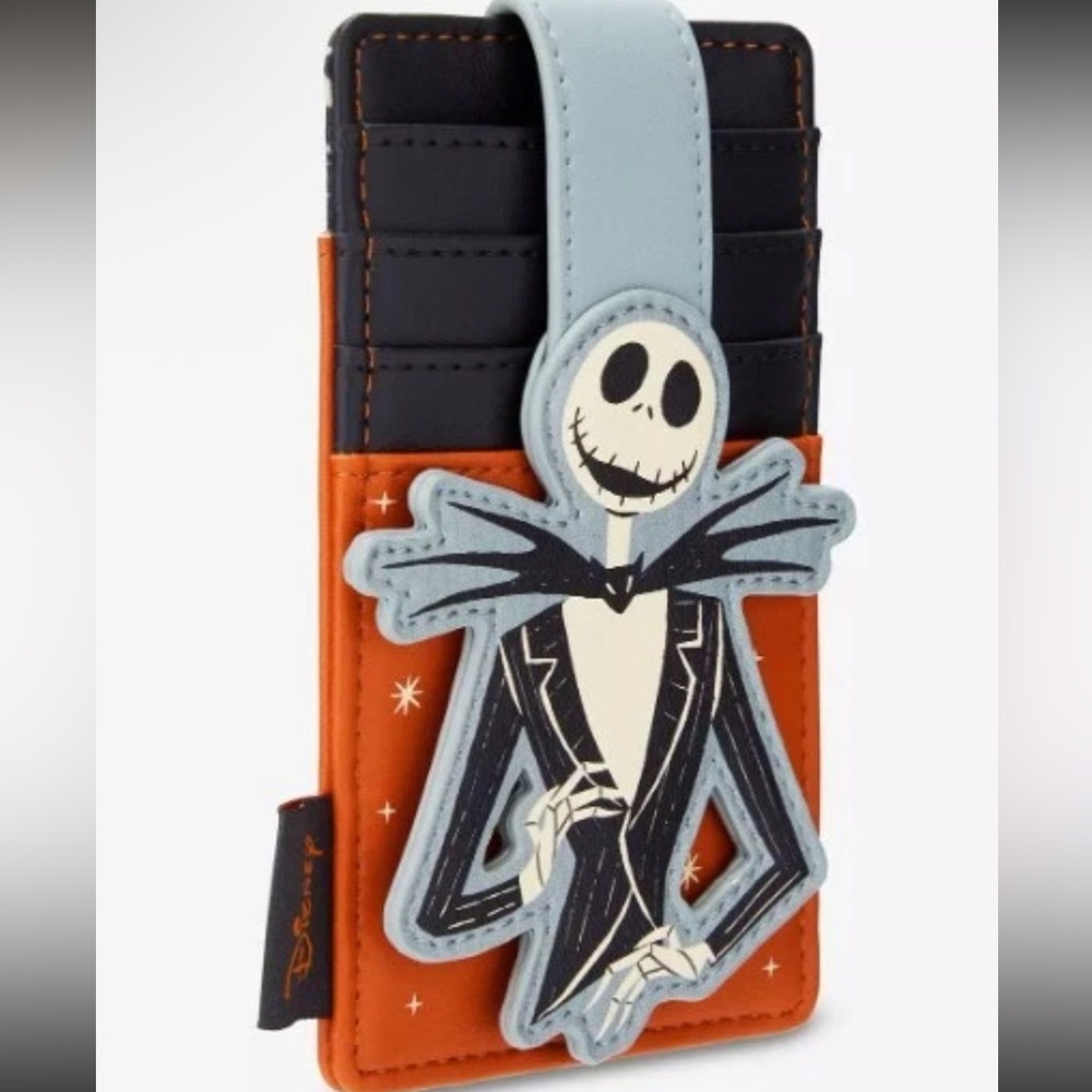 Disney Loungefly Jack Skellington Card Holder - Picture 2 of 5
